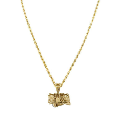 Yellow Diamond Money in Hand Pendant in 10k Yellow Gold 0.56 Ctw